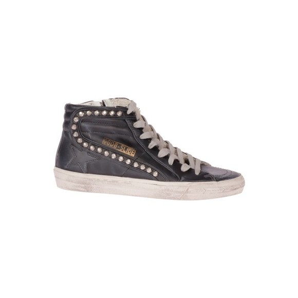 Golden Goose Black Leather Sneakers - NWT - Picture 1 of 3